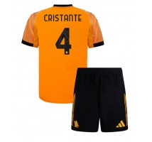 AS Roma Bryan Cristante #4 Koszulka Wyjazdowa dzieci 2025-26 Krótki Rękaw (+ krótkie spodenki)